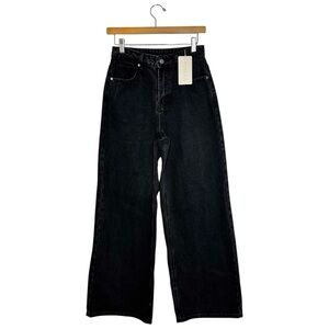 Elegant Black Wide Leg Jeans